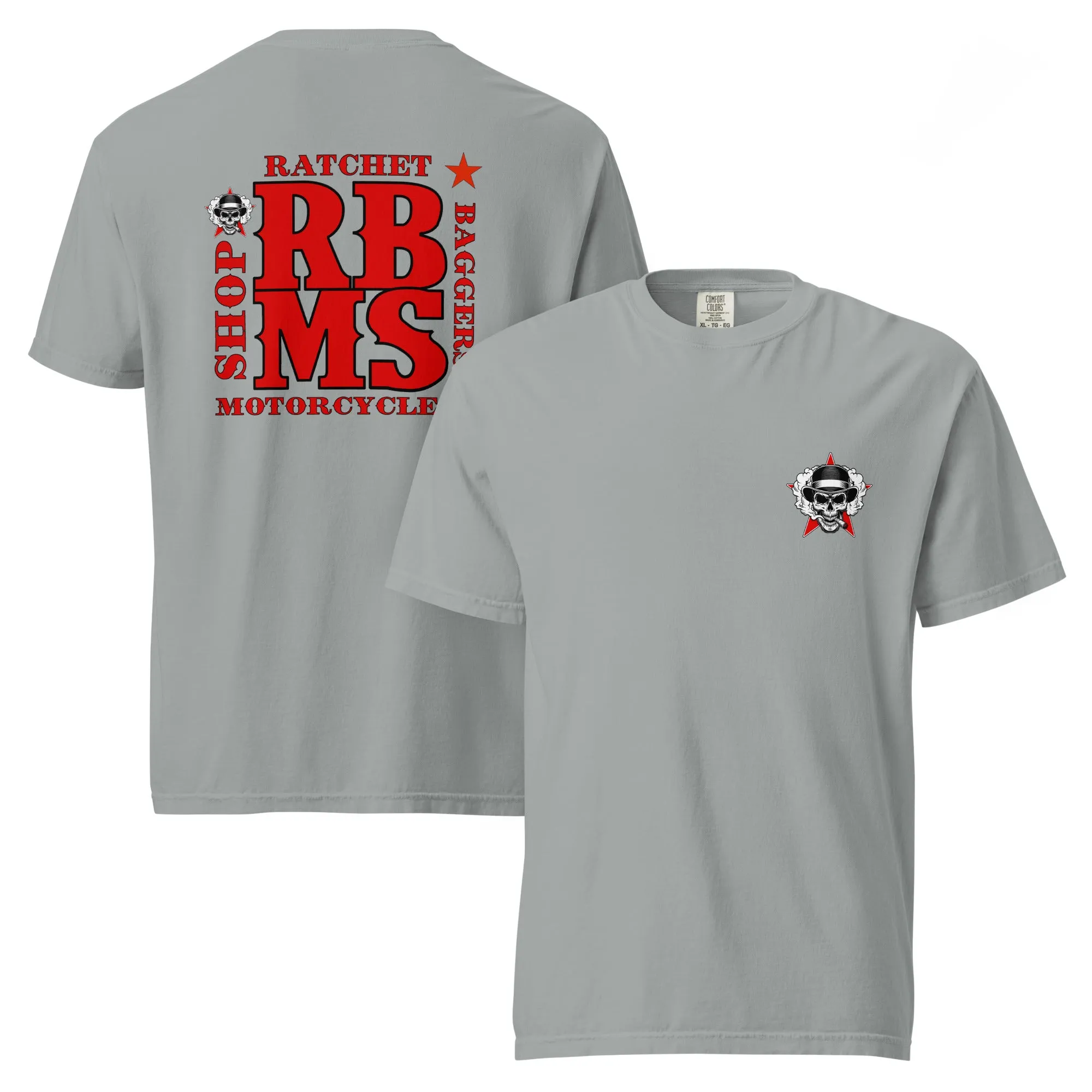 RBMS Back Spelled Out Logo Unisex garment-dyed heavyweight t-shirt