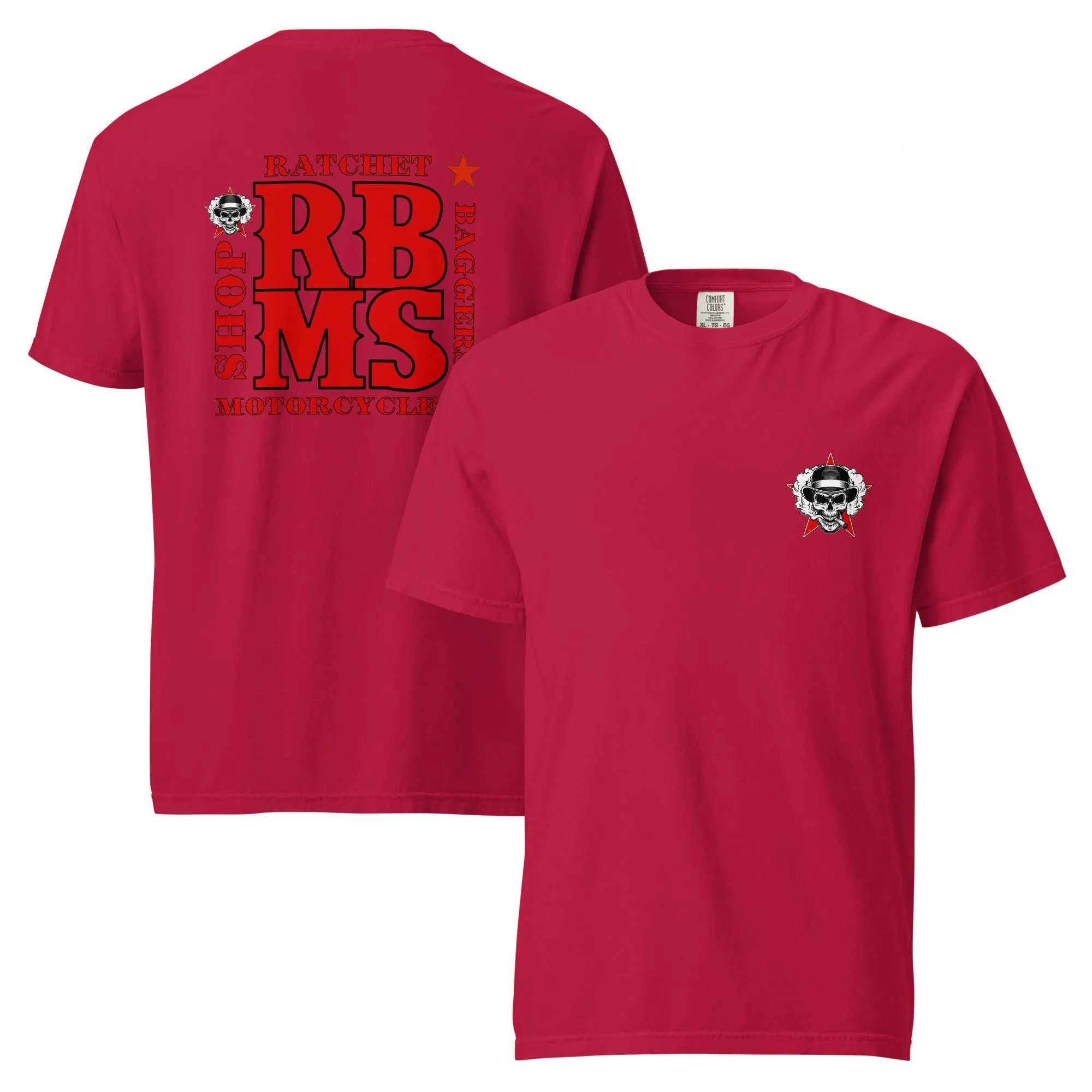 RBMS Back Spelled Out Logo Unisex garment-dyed heavyweight t-shirt