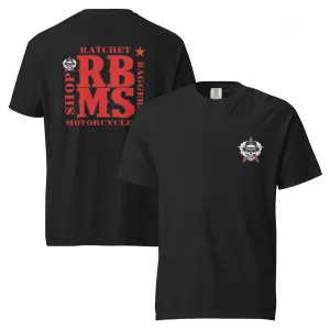 RBMS Back Spelled Out Logo Unisex garment-dyed heavyweight t-shirt