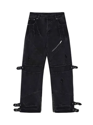 'Rebel' Retro Punk Denim Pants