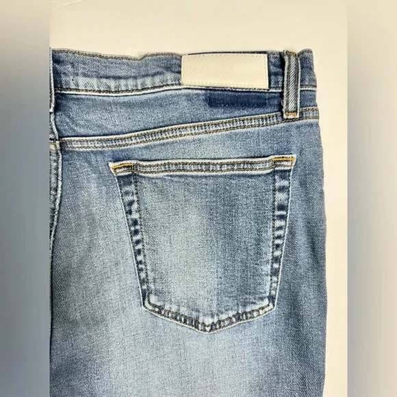 Re/DONE 90’s Stretch High Rise Ankle Crop Jeans  in Hazey Indigo Size 32