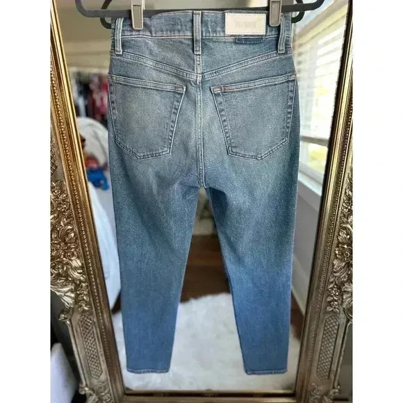 Re/Done Originals 90s High Rise Ankle Crop Jeans True Blue
