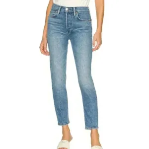 Re/Done Originals 90s High Rise Ankle Crop Jeans True Blue