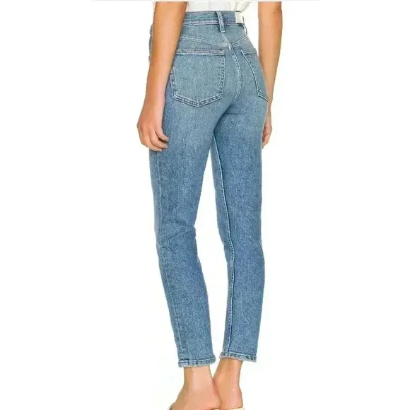 Re/Done Originals 90s High Rise Ankle Crop Jeans True Blue