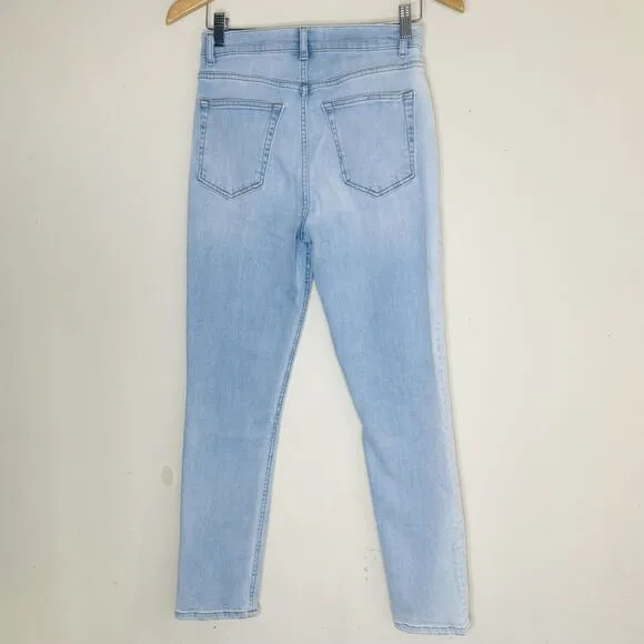 Reformation High &amp; Skinny St. Lucia Jeans Size 27 Light Wash Strom Denim