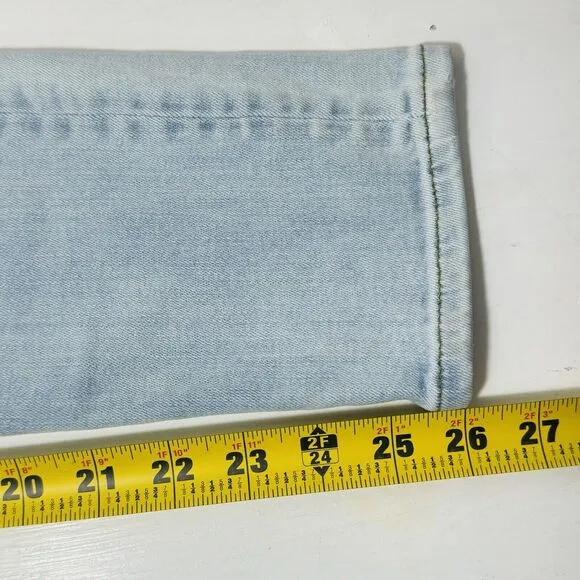 Reformation High &amp; Skinny St. Lucia Jeans Size 27 Light Wash Strom Denim