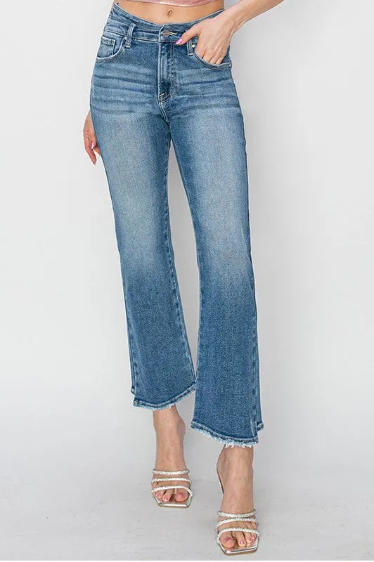 RISEN Dessa High Rise Slim Straight Jeans