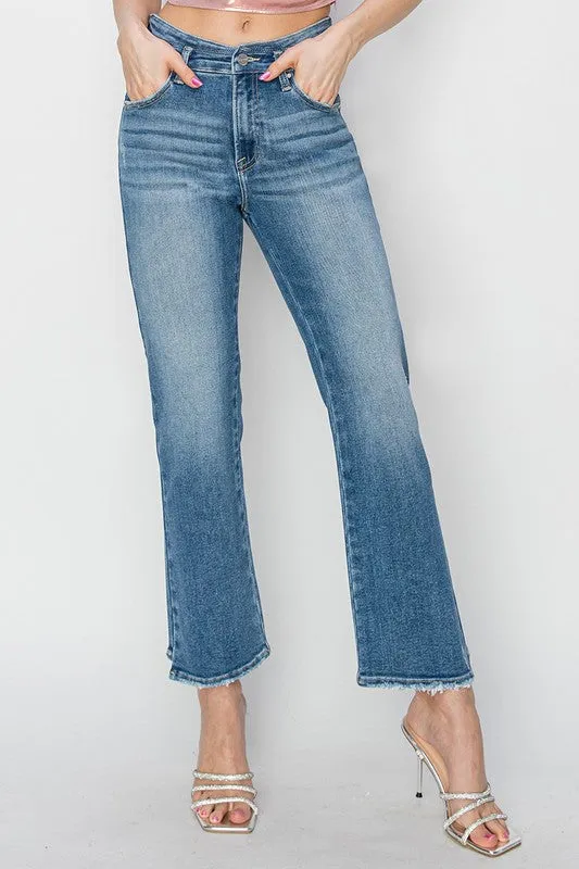 RISEN Dessa High Rise Slim Straight Jeans