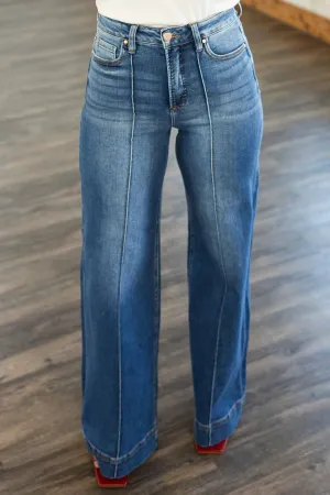[RISEN] LORNA TUMMY CONTROL PINTUCK JEANS