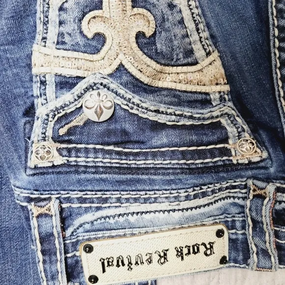 Rock Revival Kailyn Boot Cut Blue Jeans Woman's size 25