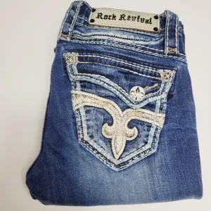Rock Revival Kailyn Boot Cut Blue Jeans Woman's size 25
