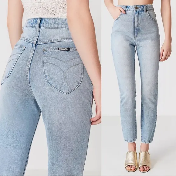 ROLLA’S x UO • Dusters High Rise Relaxed jeans rigid tapered slim leg