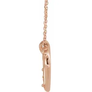 Rosary Heart 16-18" Necklace or Pendant R45424