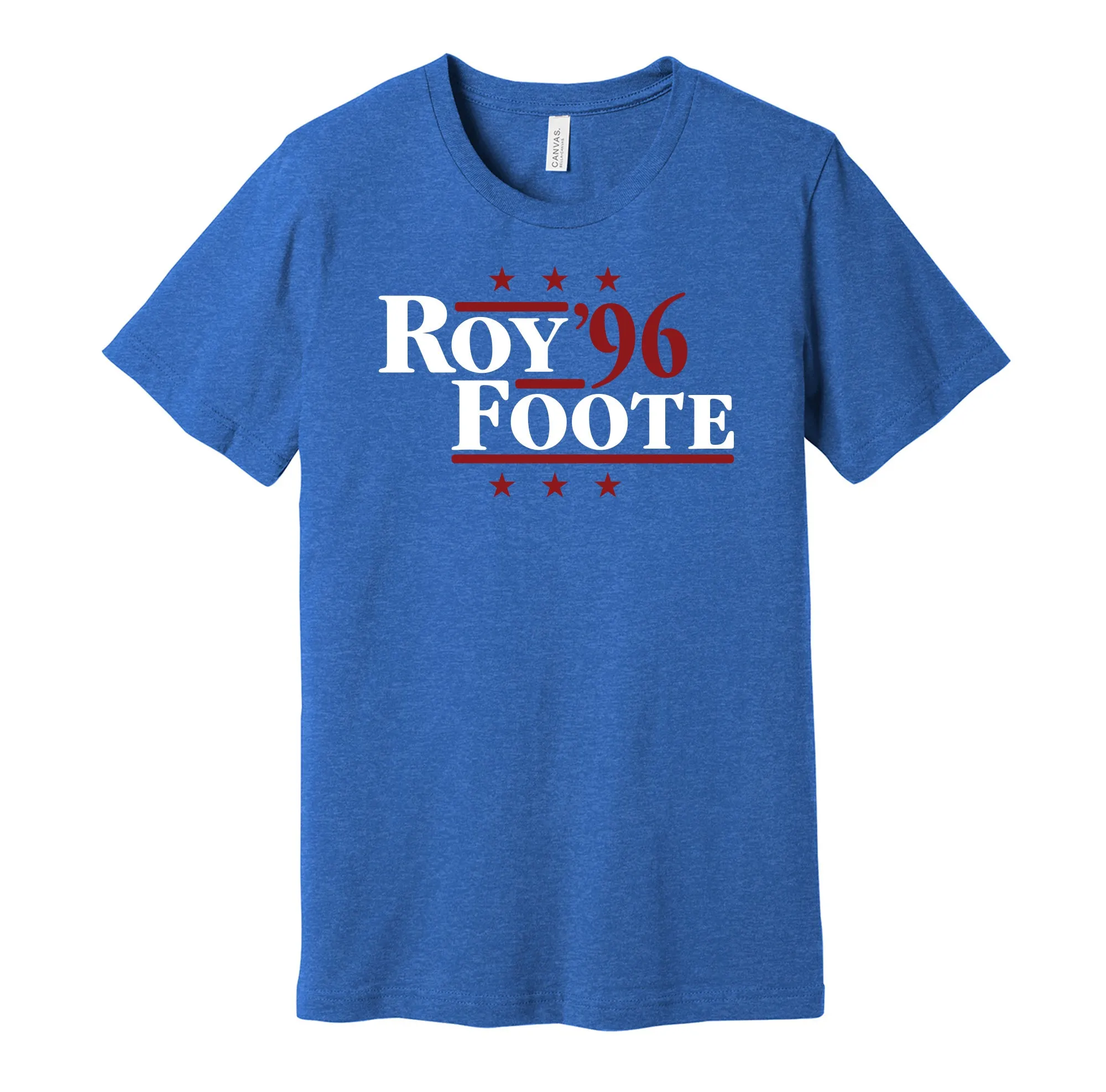 Roy & Foote '96 - Colorado Hockey Legends Political Campaign Parody T-Shirt - Hyper Than Hype Shirts