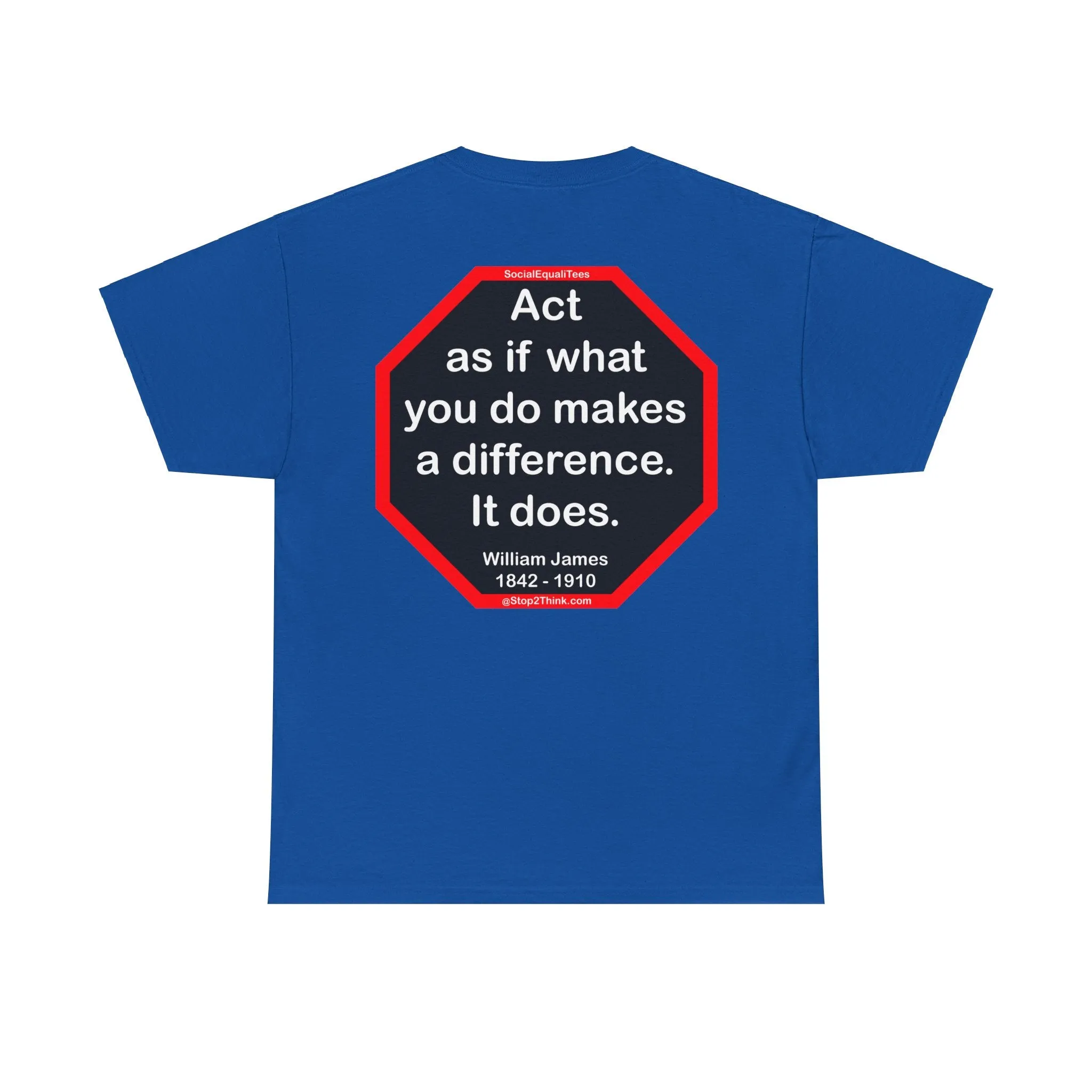 S2T- Act as if what you do makes a difference. It does.  -  William James  1842 - 1910