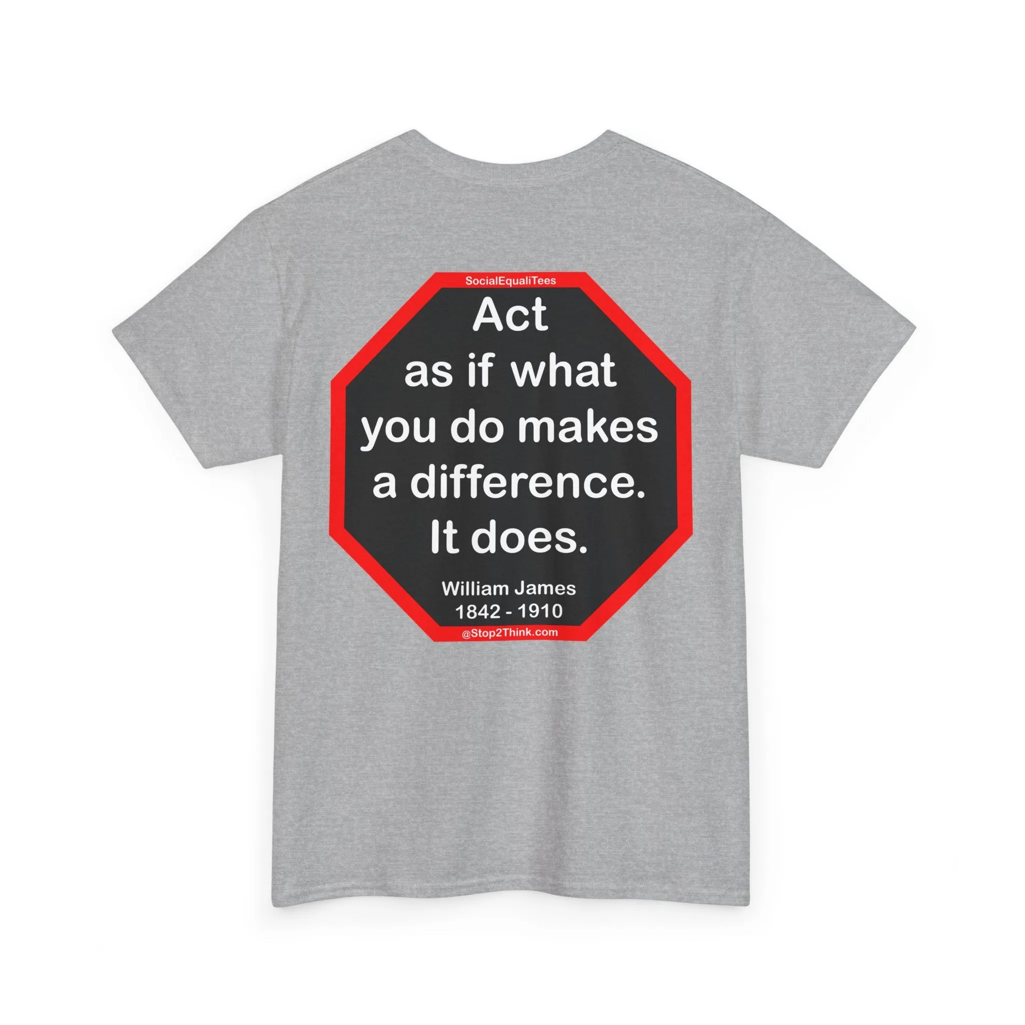 S2T- Act as if what you do makes a difference. It does.  -  William James  1842 - 1910
