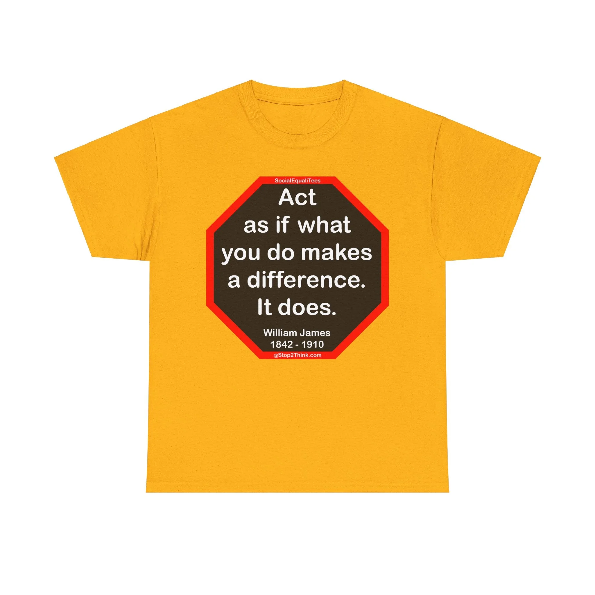S2T- Act as if what you do makes a difference. It does.  -  William James  1842 - 1910