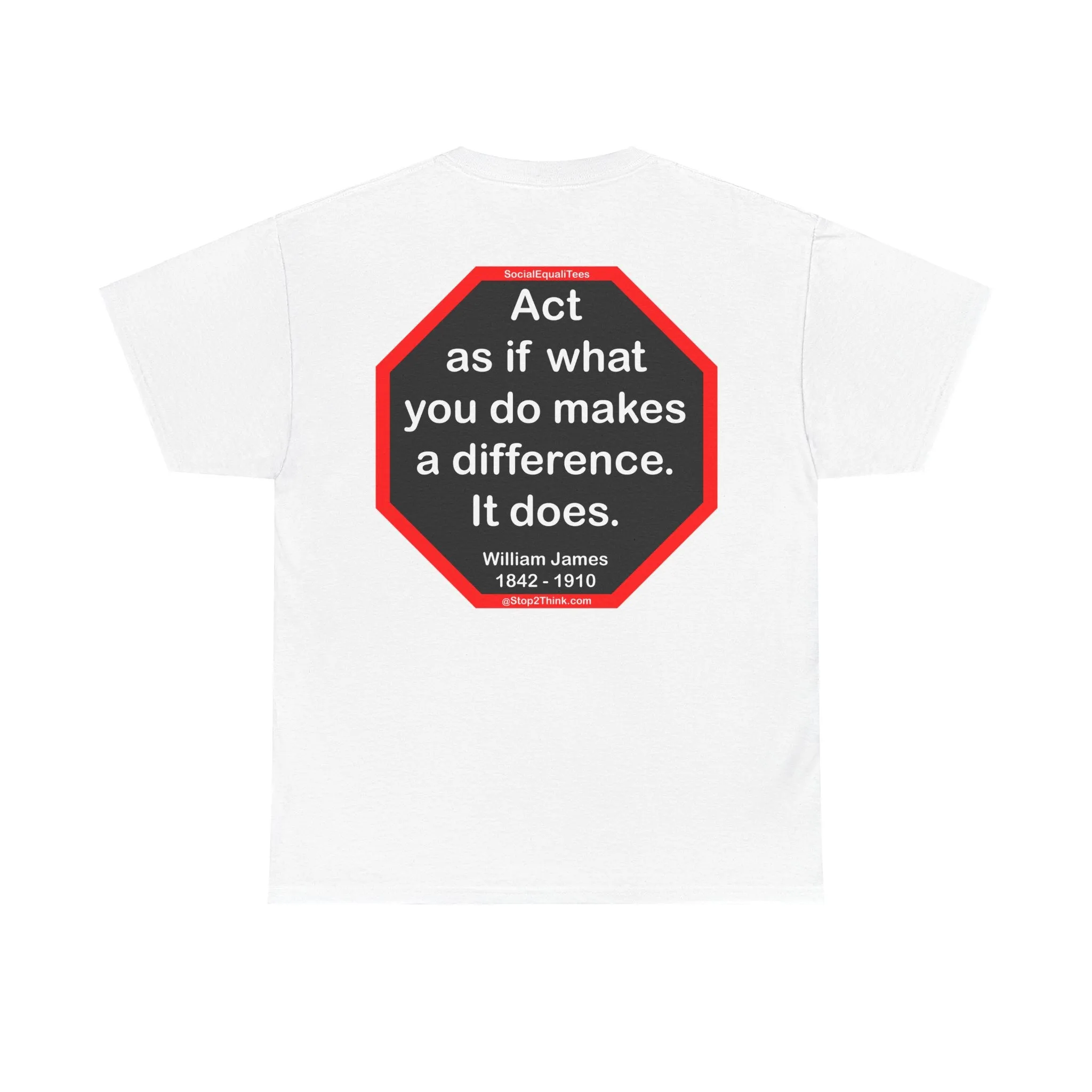 S2T- Act as if what you do makes a difference. It does.  -  William James  1842 - 1910