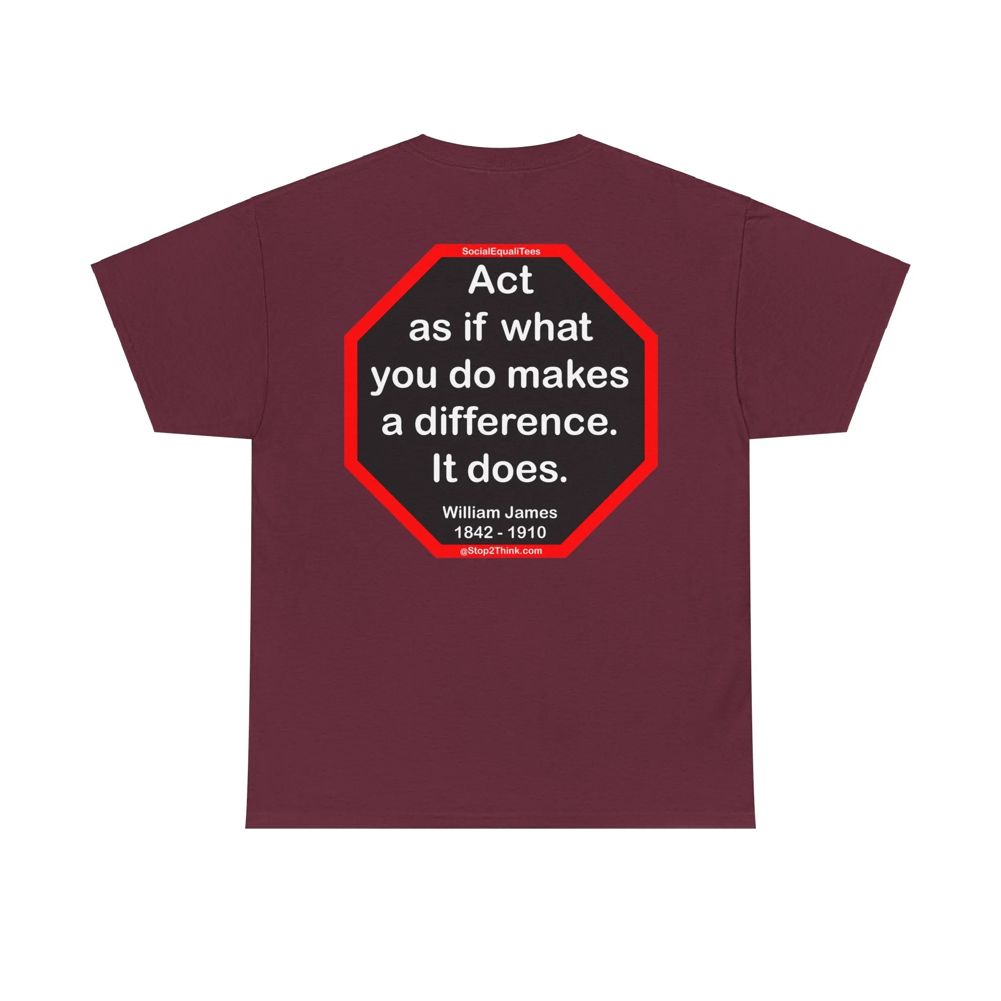S2T- Act as if what you do makes a difference. It does.  -  William James  1842 - 1910