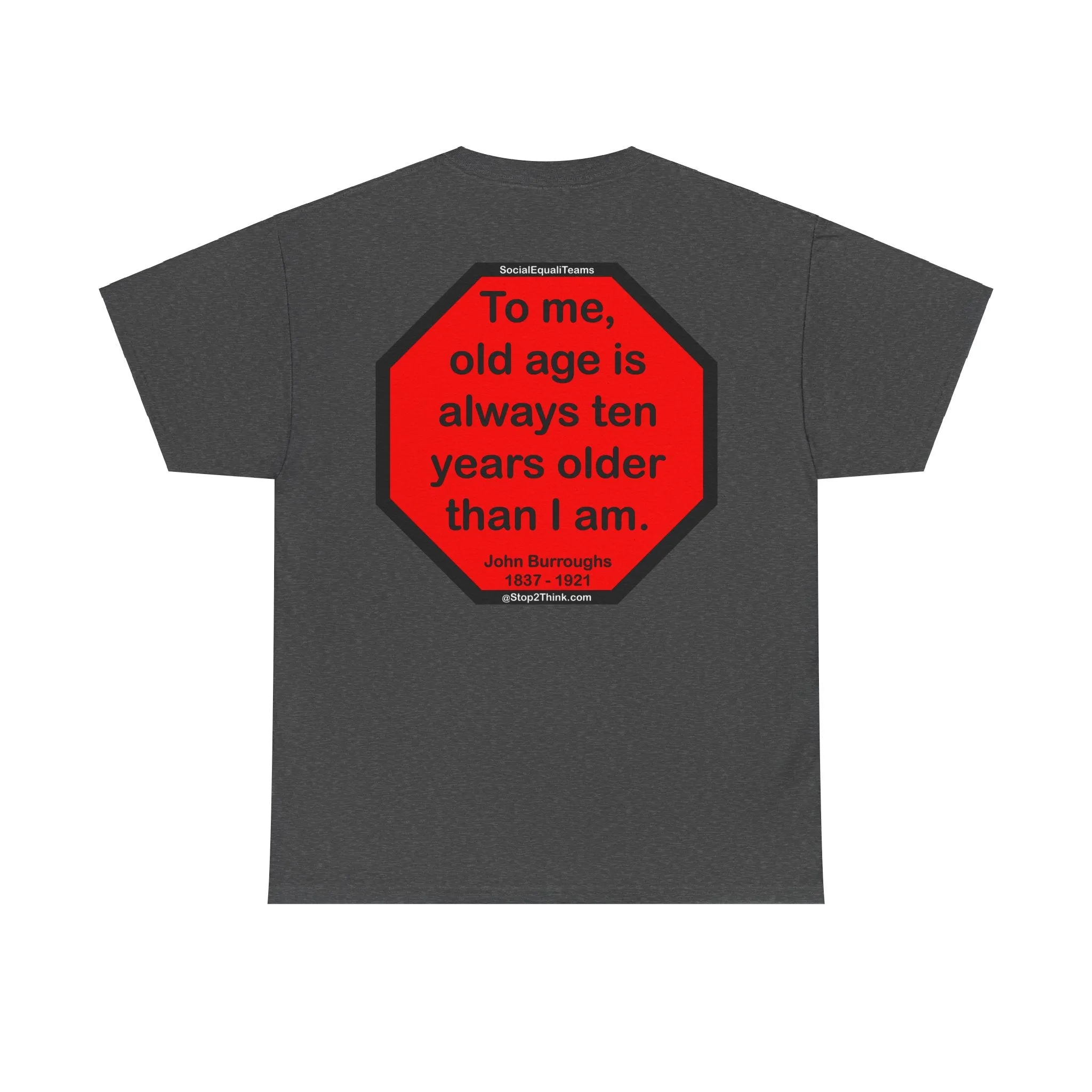 S2T- To me, old age is always ten years older than I am.  -  John Burroughs  1837 - 1921