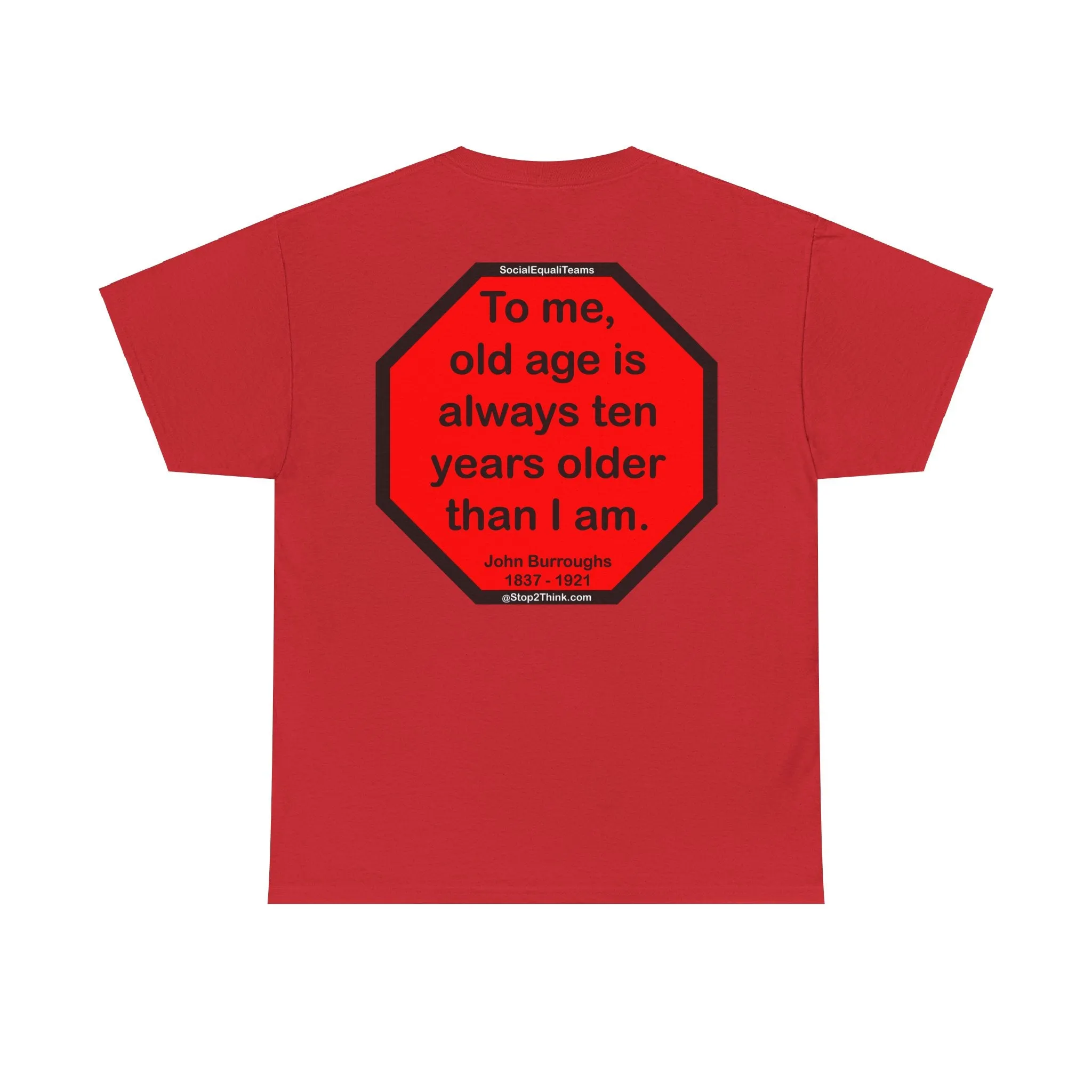 S2T- To me, old age is always ten years older than I am.  -  John Burroughs  1837 - 1921