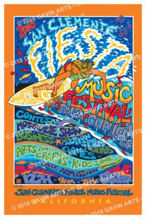 San Clemente Fiesta Music Festival Poster 2018