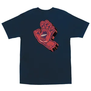 SANTA CRUZ Screaming Foam Hand Tee Navy