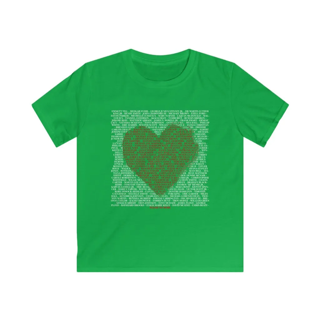 Say Their Names in Love - Kids Softstyle Tee