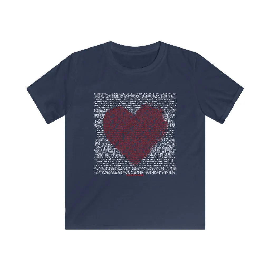 Say Their Names in Love - Kids Softstyle Tee