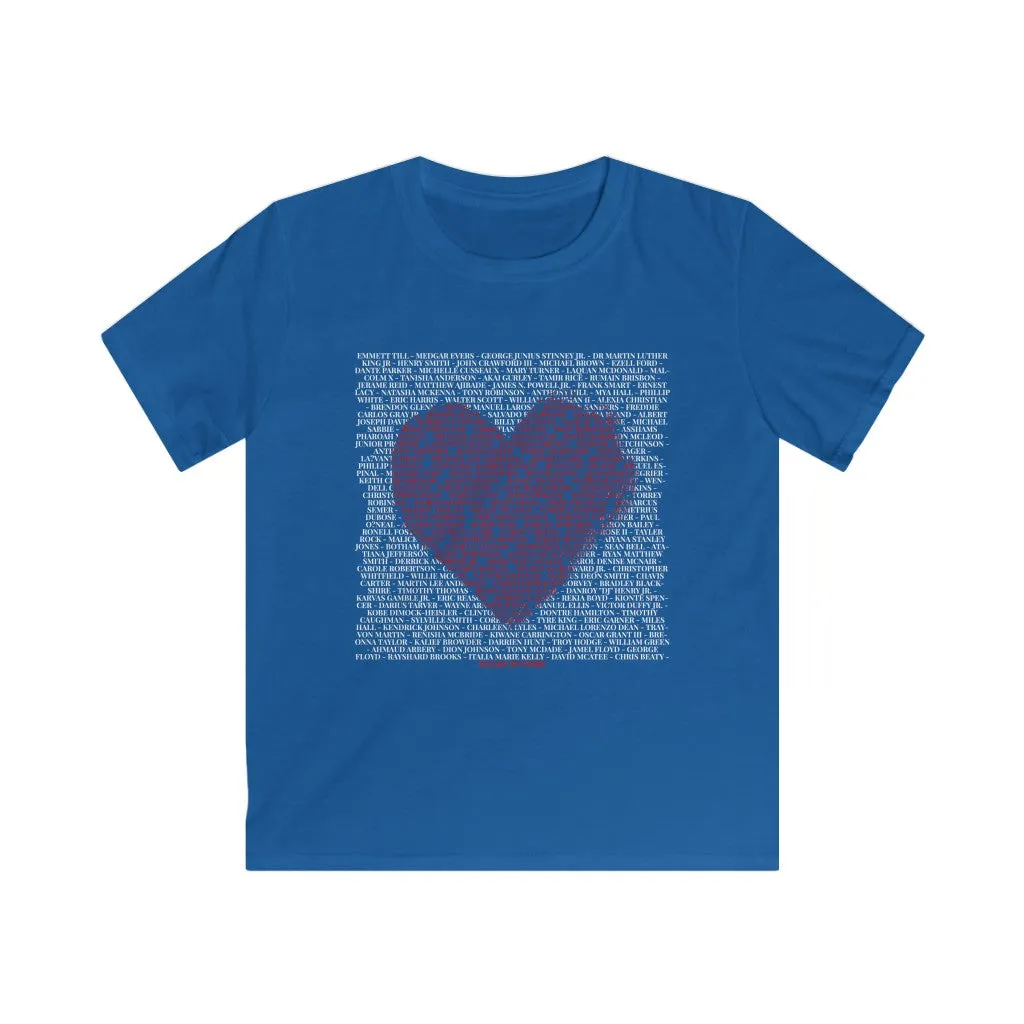 Say Their Names in Love - Kids Softstyle Tee