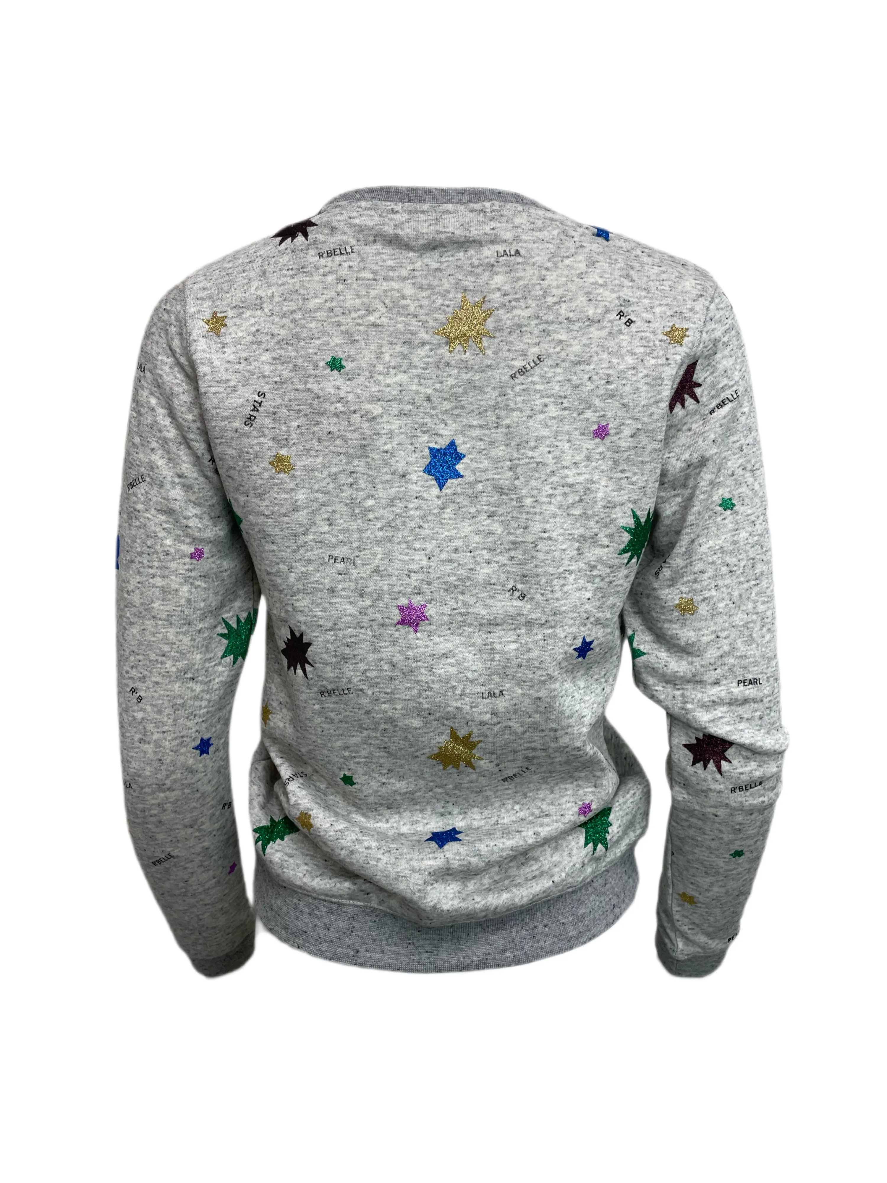 SCOTCH & SODA Girl's Grey Fleece All Over Print Sweatshirt #385 14 NWT