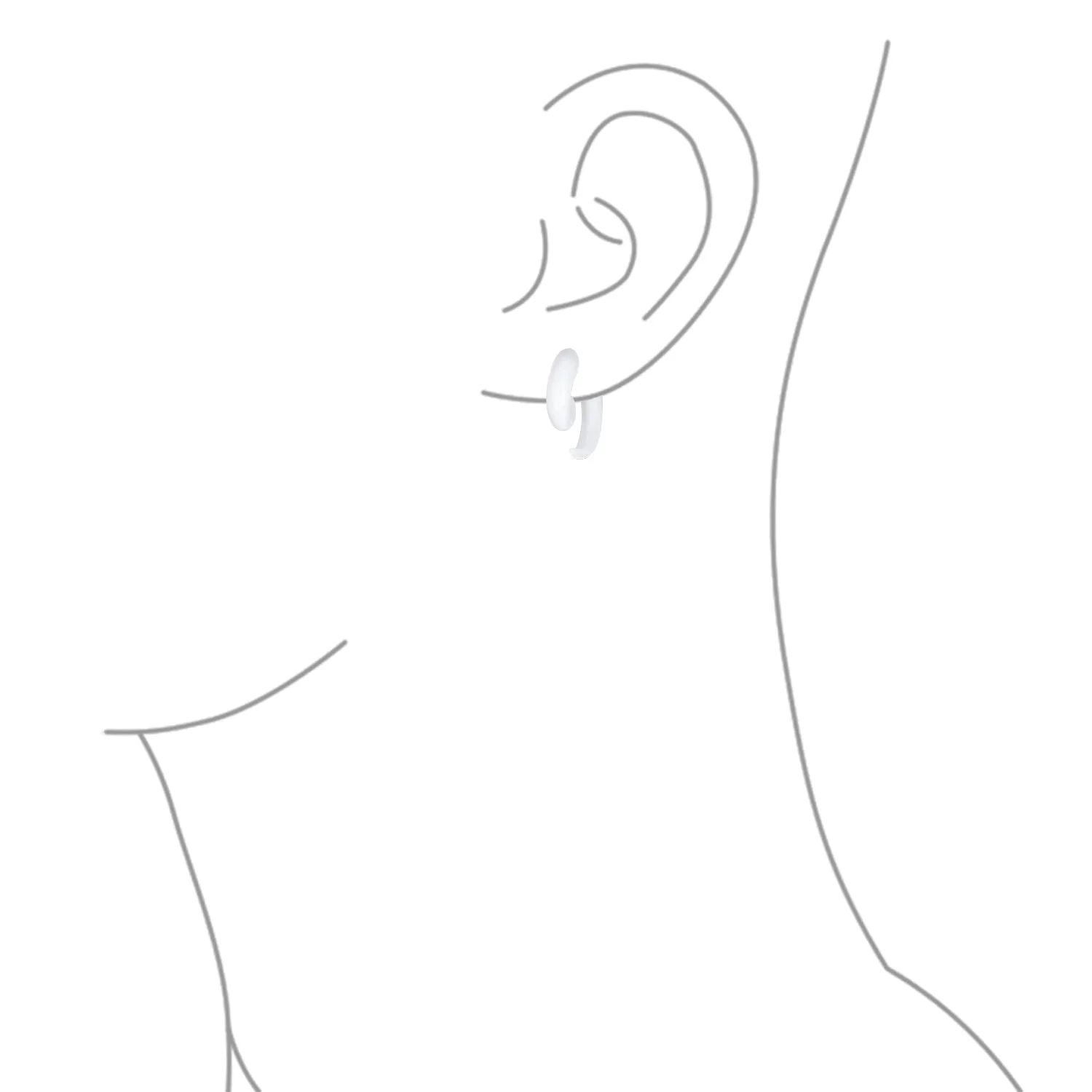 Set of 2 Unisex Black White Spiral Tribal Ear Plug Taper Earrings Set