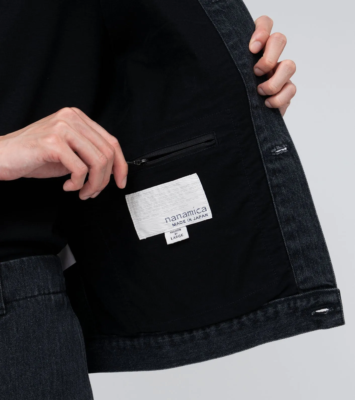 Short Denim Jacket - Gray