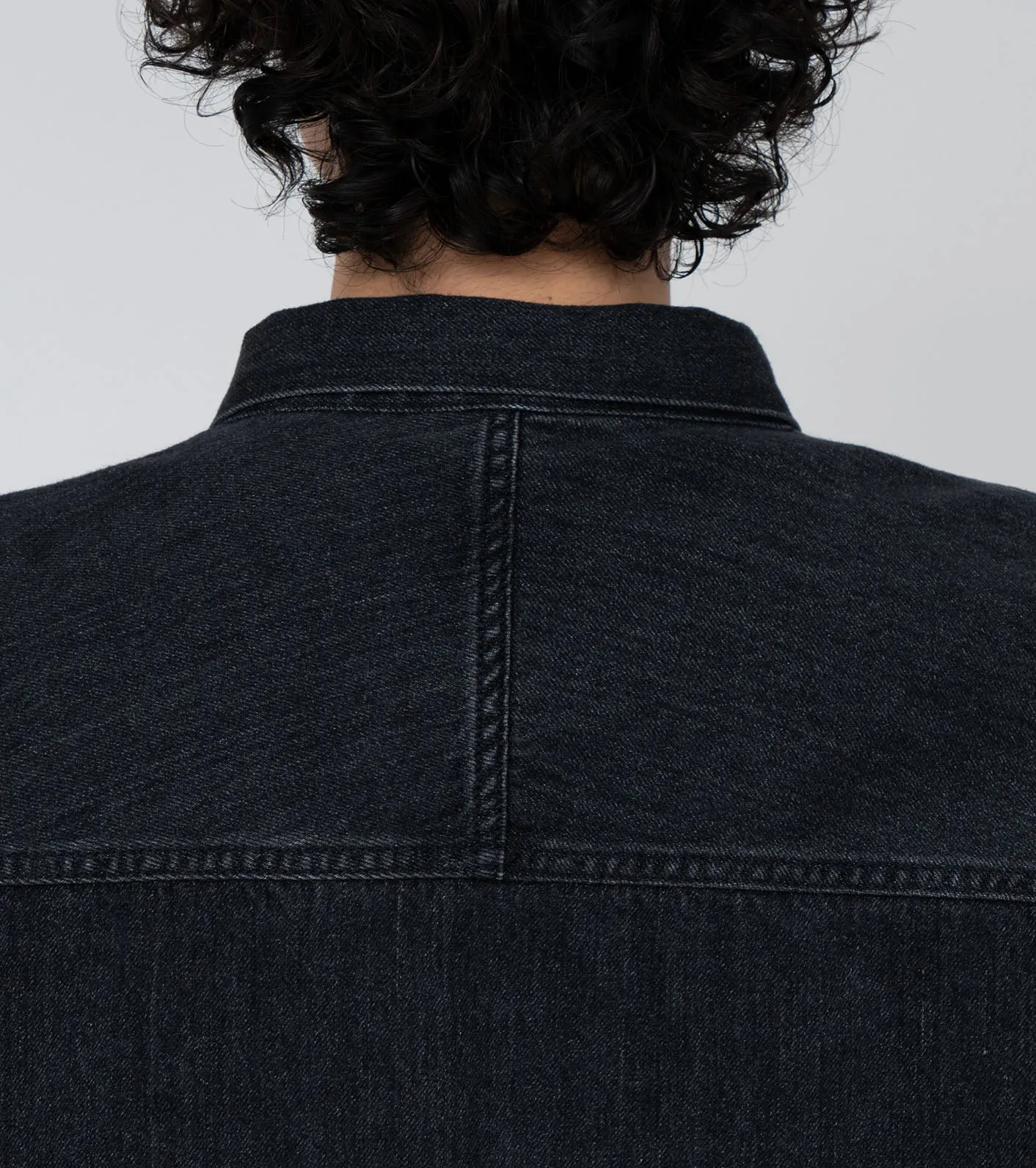 Short Denim Jacket - Gray