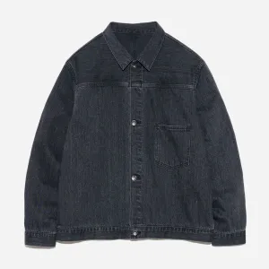 Short Denim Jacket - Gray