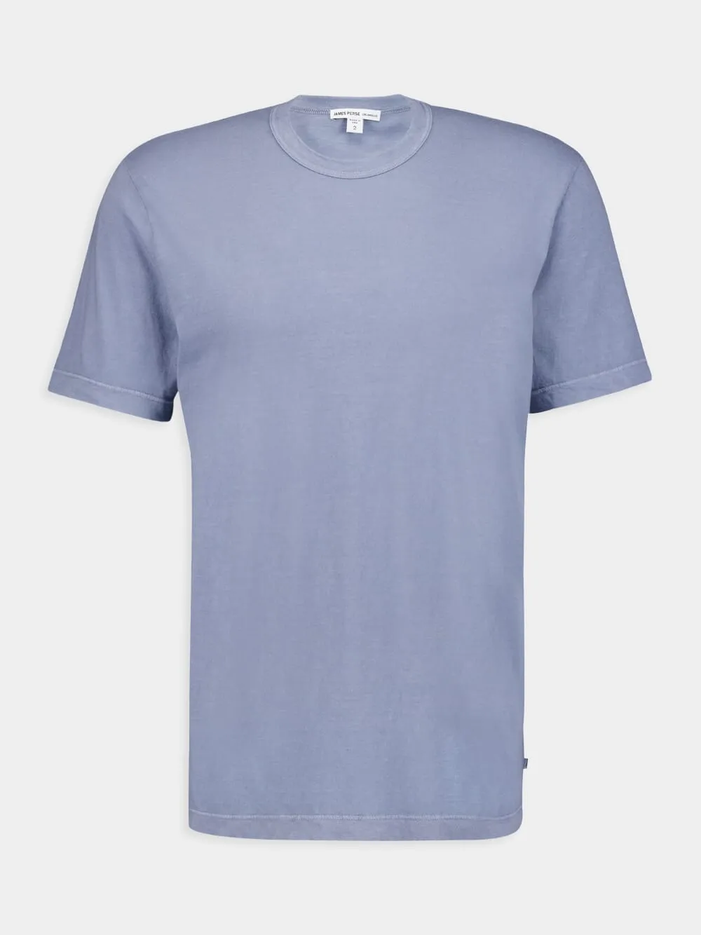 Short Sleeve Crew Neck Blue T-Shirt