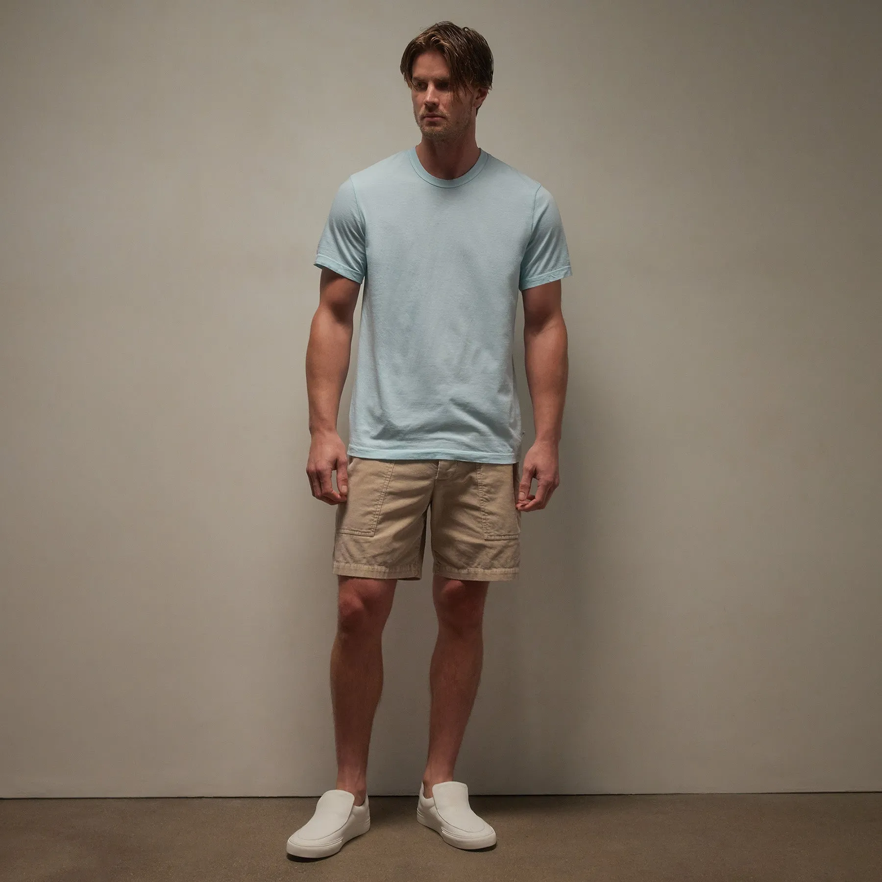Short Sleeve Crew Neck - Taffy Pigment