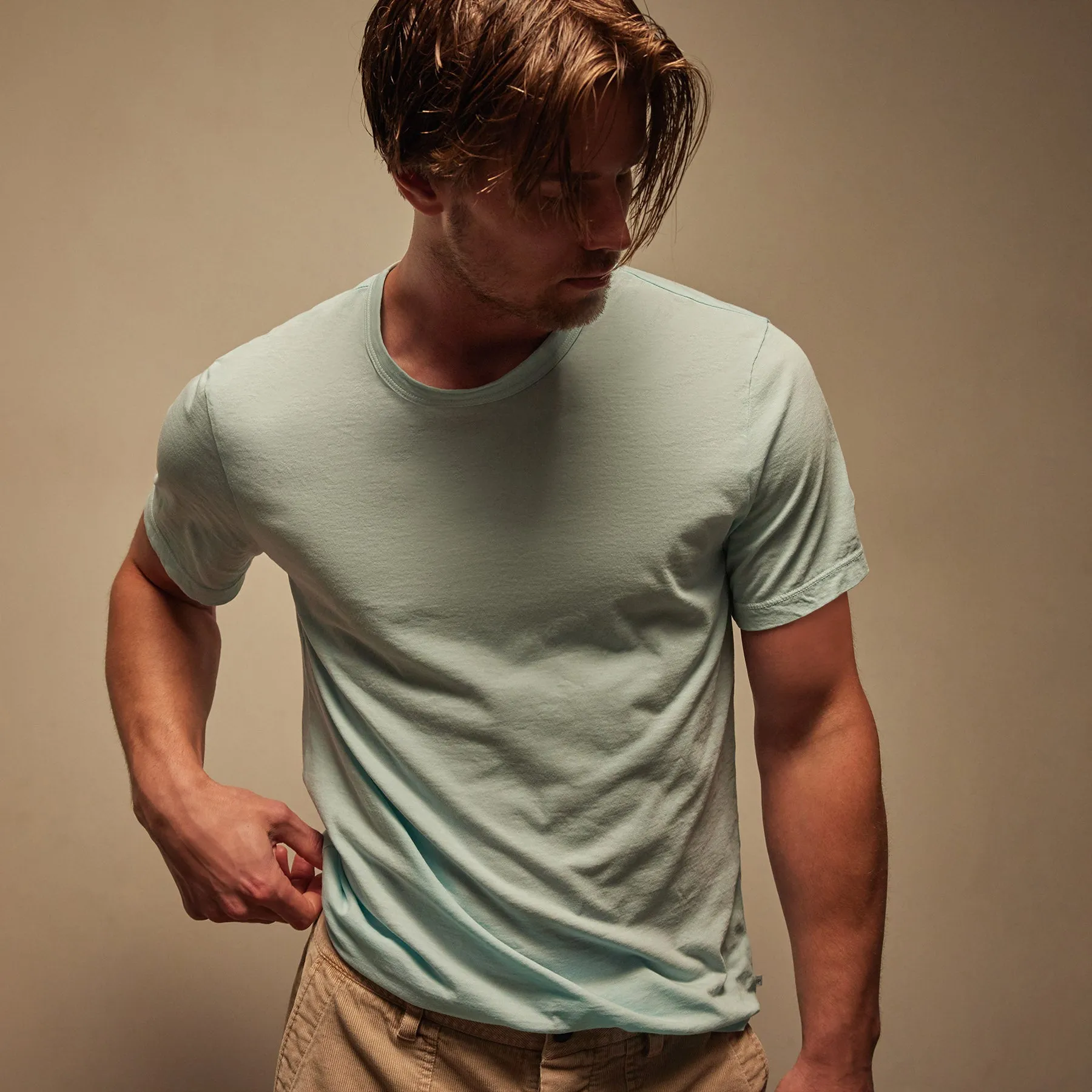 Short Sleeve Crew Neck - Taffy Pigment