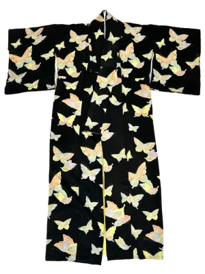 Silk Butterfly Jacquard Kimono