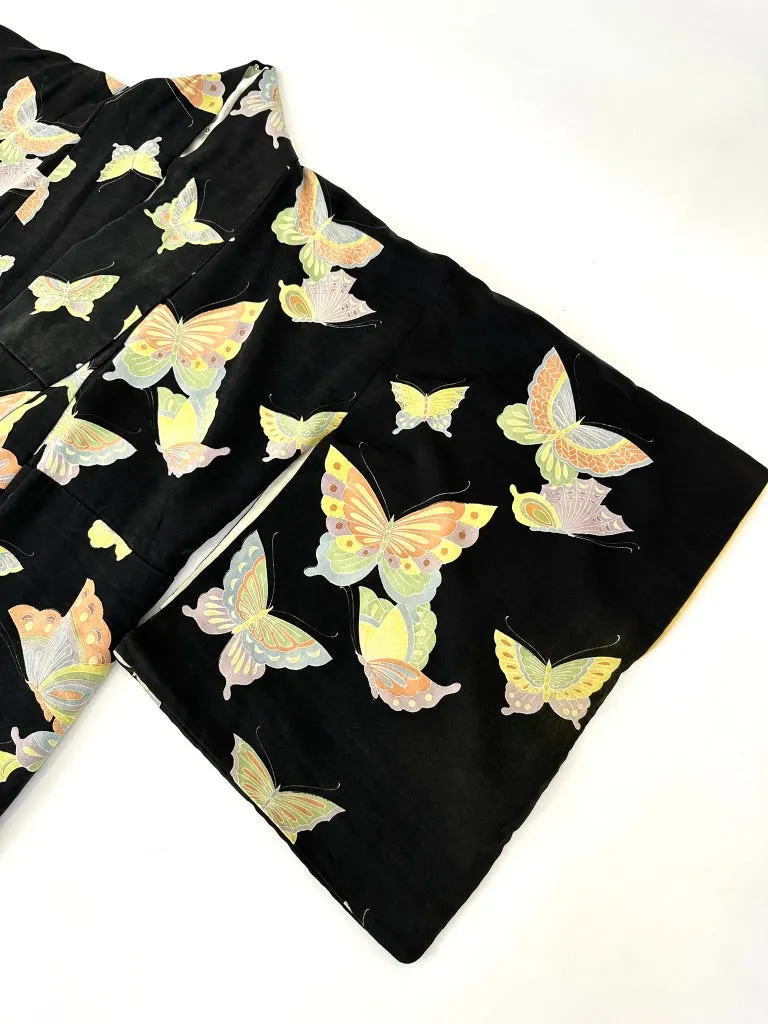 Silk Butterfly Jacquard Kimono