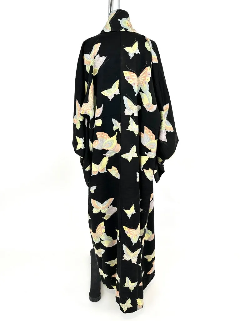 Silk Butterfly Jacquard Kimono