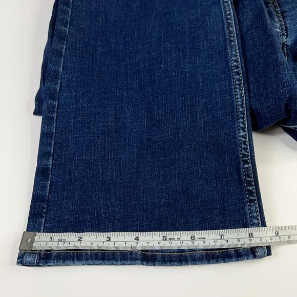 Silver Jeans Womens Suki Slim Boot Cut Mid Rise Curvy Pockets Indigo Blue 31 New