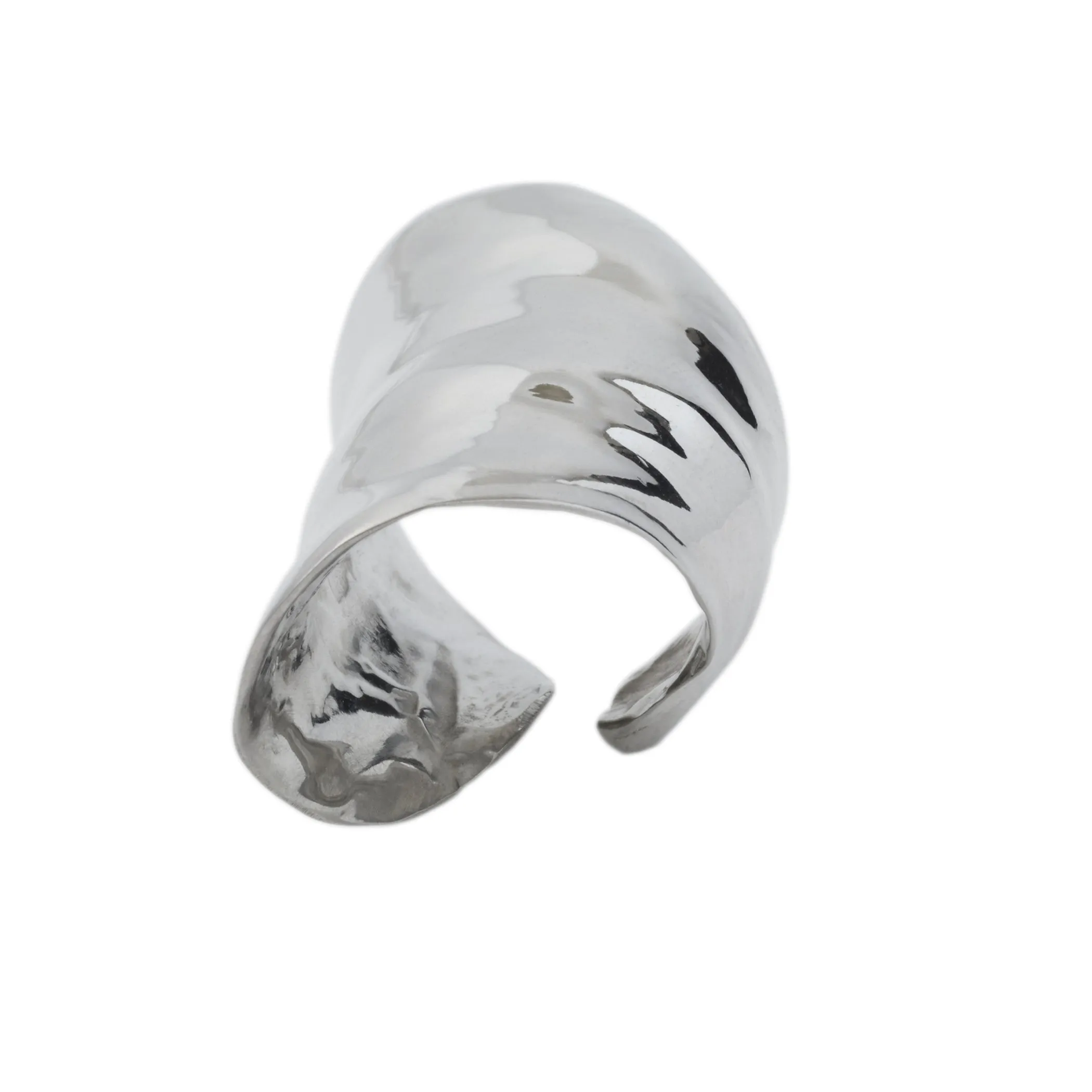 Silver Leaf Ring