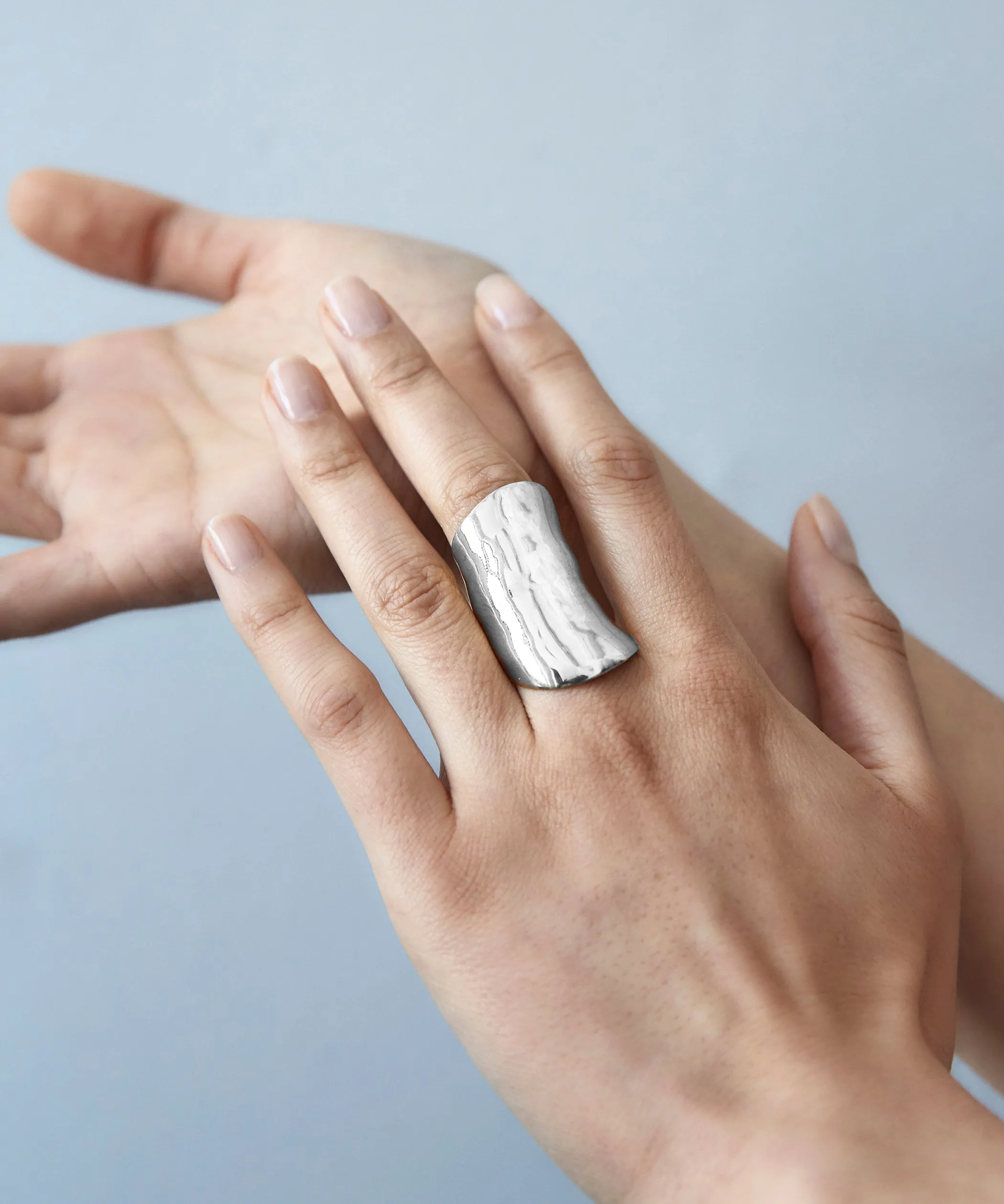 Silver Leaf Ring