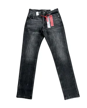 Skinny Custom Stretch Washed Black