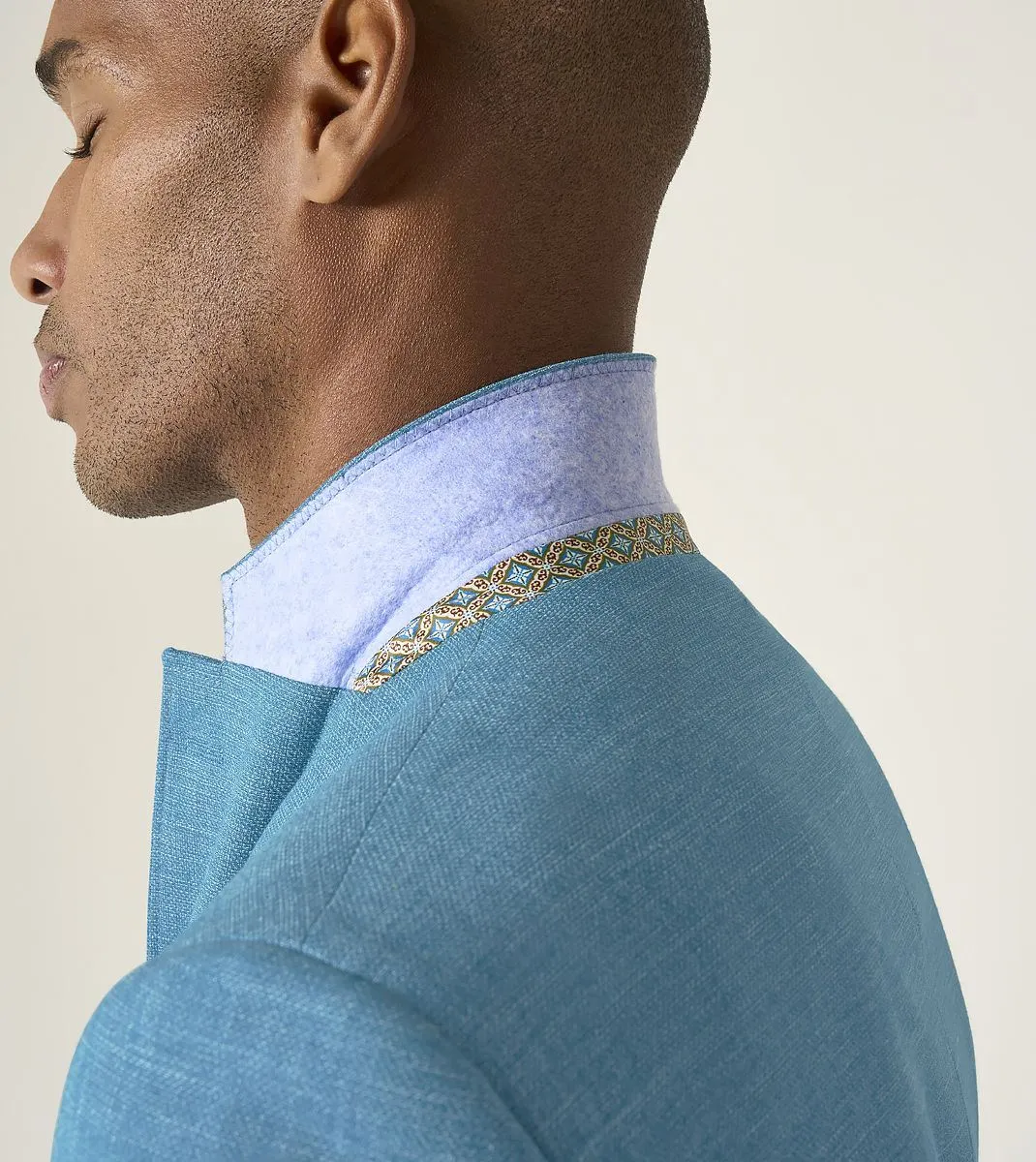 Skopes Tailored Fit Jamie Suit Jacket For Men in Aqua Blue, 36S-62L