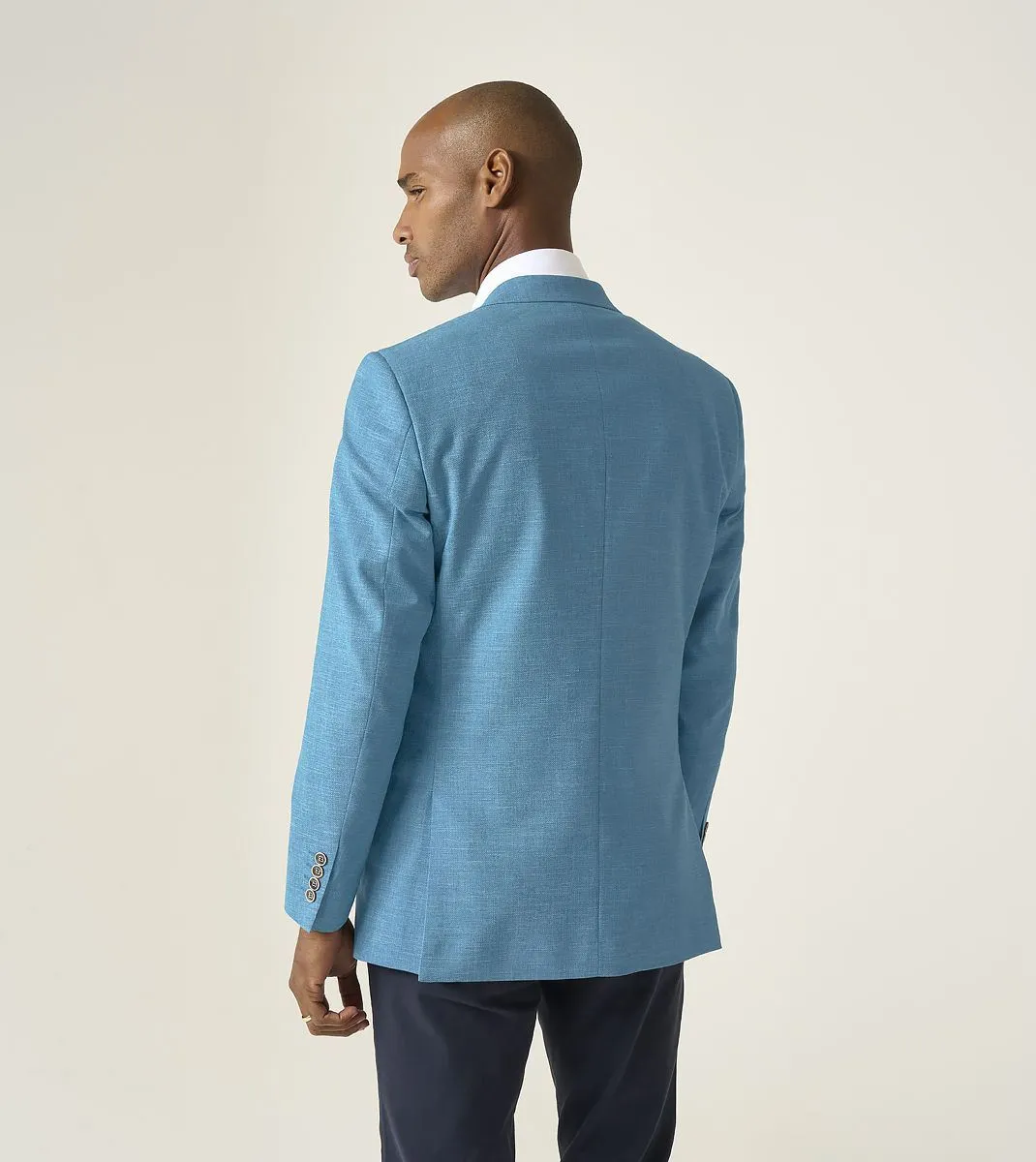 Skopes Tailored Fit Jamie Suit Jacket For Men in Aqua Blue, 36S-62L