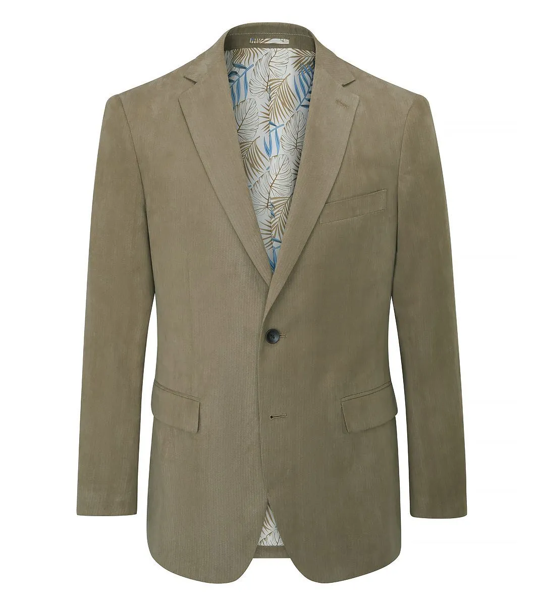 Skopes Tailored Fit Padua Jacket For Men in Sand Beige Herringbone, 36S-62L