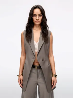 Sleeveless Blazer Vest