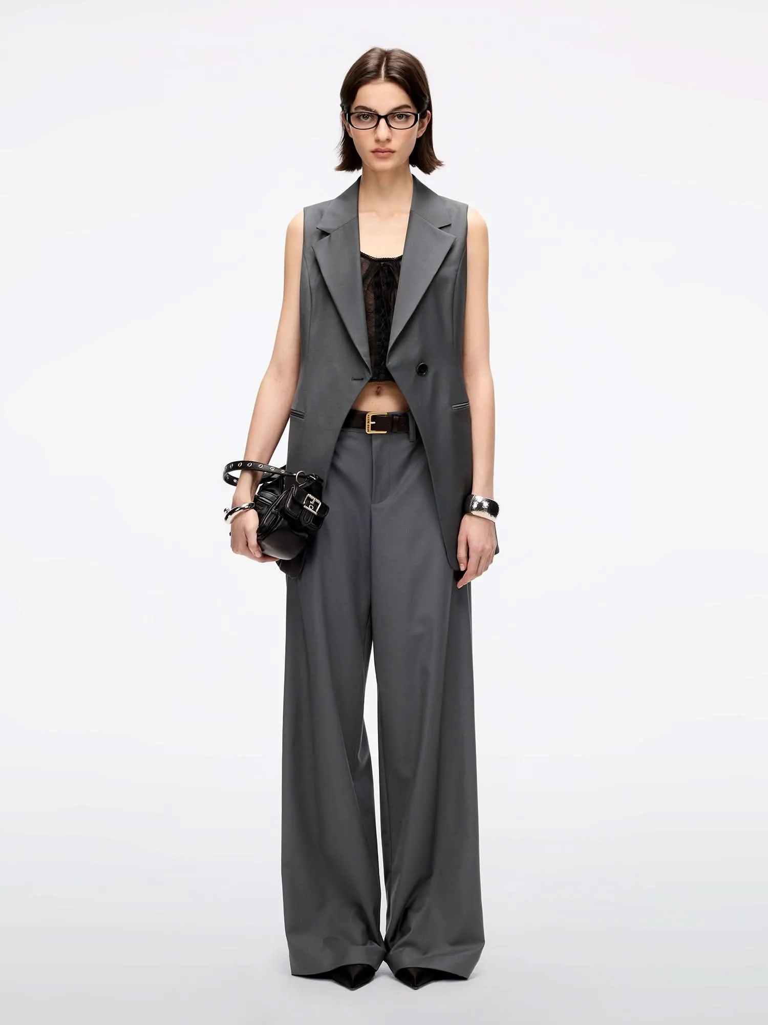 Sleeveless Blazer Vest